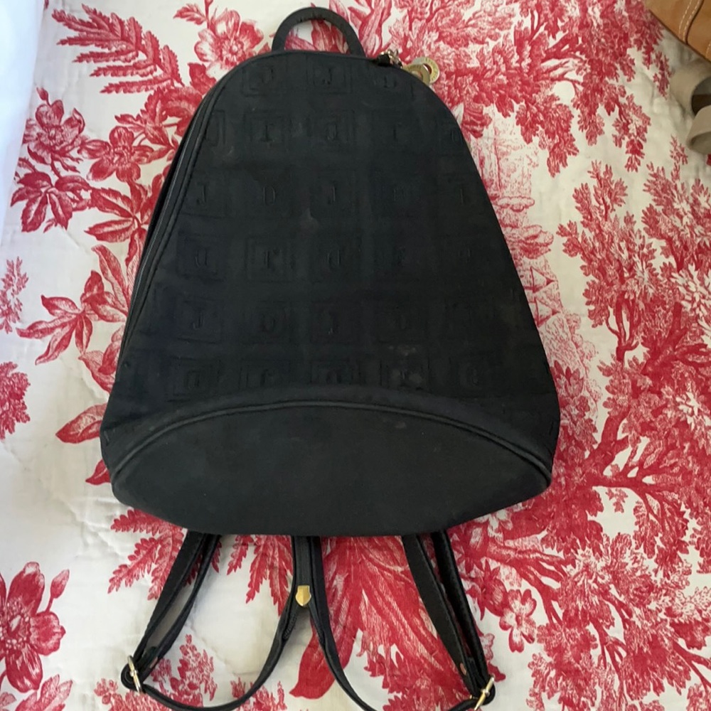 Black backpack.